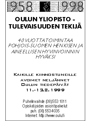 Oulun yliopisto - tulevaisuuden tekij